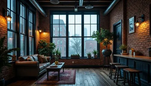 loft,lofts,rowhouse,brownstone,sunroom,interiors,breakfast room,nolita,the coffee shop,coffee shop,brownstones,coffeehouses,contemporary decor,coffeehouse,redbrick,interior decor,apartment lounge,red brick,home interior,interior design