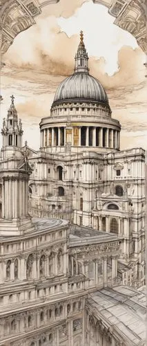 st pauls,sheldonian,parliamentarianism,lutyens,parliamentarism,sylvaticum,interparliamentary,st paul's outside the walls,capitols,neoclassical,st peter's square,royal albert hall,london buildings,capital cities,city of london,lordships,hawksmoor,threadneedle,bodleian,longworth,Illustration,Black and White,Black and White 34