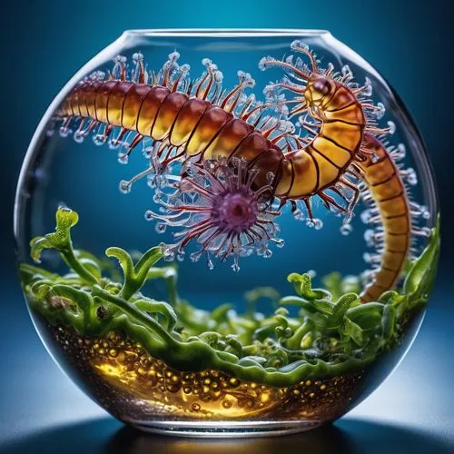 marine invertebrates,nautilus,deep sea nautilus,ornamental shrimp,betta splendens,seahorse,betta fish,aquarium decor,cnidaria,sea horse,northern seahorse,sea-life,glass sphere,sea life underwater,fractals art,marine biology,cnidarian,lensball,glass painting,sea anemone,Photography,General,Realistic