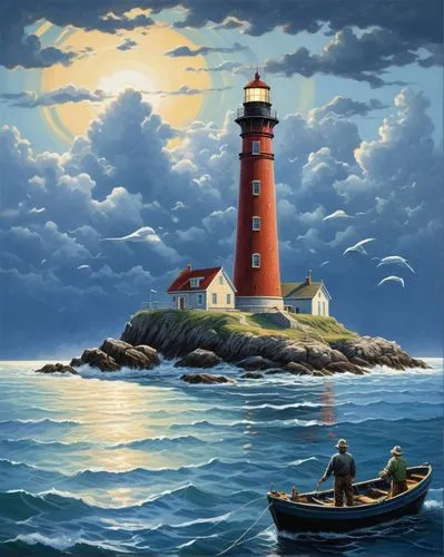 lighthouses,lighthouse,david bates,light house,electric lighthouse,sakonnet,Illustration,Retro,Retro 14