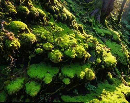 forest moss,tree moss,moss,moss saxifrage,liverwort,old-growth forest,elven forest,forest floor,ostrich fern,redwood sorrel,swampy landscape,aaa,gunnera,forest plant,river juniper,ferns,forest clover,green wallpaper,fractal environment,hemlock,Illustration,Japanese style,Japanese Style 05