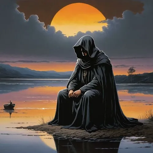 cadfael,grim reaper,llorona,mourner,mouring,penitent,mourners,solemn,sorrowful,cloaked,brooding,melkor,mourning,of mourning,silmarillion,sorrow,ferryman,grimm reaper,malazan,franciscans,Conceptual Art,Graffiti Art,Graffiti Art 12