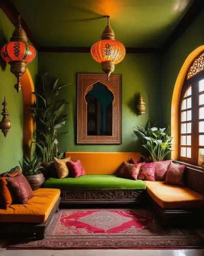 haveli,marrakesh,riad,moroccan pattern,morocco lanterns,peranakan,interior decor,persian norooz,marrakech,marocco,mahdavi,morocco,interior decoration,marocchi,teahouse,peranakans,casbah,sitting room,maroc,la kasbah,Illustration,Realistic Fantasy,Realistic Fantasy 45