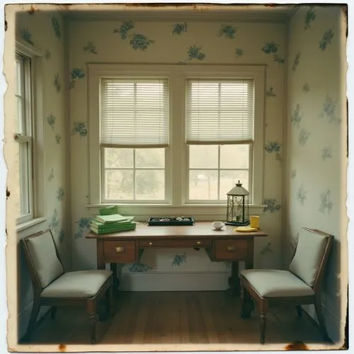 sewing room,vintage kitchen,danish room,oilcloth,writing desk,bay window,Photography,Documentary Photography,Documentary Photography 08