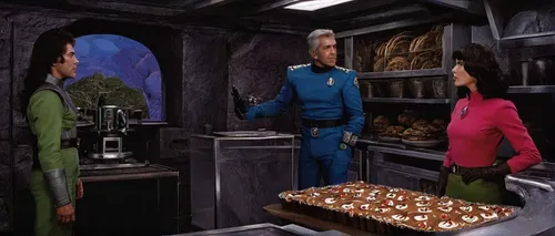 Write a dialogue between two friends who plan to visit Aracely's bakery for a special occasion.,quark cheese,quark tart,quark,galley,cardassian-cruiser galor class,no fruitcake,breakfast on board of t