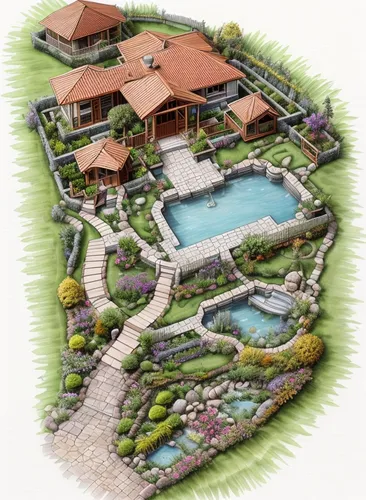 landscape designers sydney,landscape plan,indian canyons golf resort,pool house,3d rendering,landscape design sydney,garden elevation,indian canyon golf resort,outdoor pool,swimming pool,resort,golf resort,swim ring,houses clipart,hacienda,dug-out pool,villas,garden design sydney,landscaping,luxury property