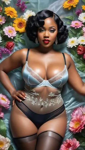 shawnna,curvaceous,latrice,trina,toccara,niecy,lbbw,maraj,chrisette,bbw,savda,thickly,beautiful african american women,rasheeda,titterrell,latell,thicknesses,valentine pin up,waistline,black woman,Illustration,Realistic Fantasy,Realistic Fantasy 21