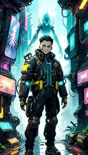 cyberpunk,sci fiction illustration,game illustration,fuel-bowser,aquanaut,scandia gnome,cyber,cybernetics,bastion,engineer,scifi,shopkeeper,petrol-bowser,sci fi,game art,cyberspace,streampunk,minion hulk,black city,cyborg,Anime,Anime,General