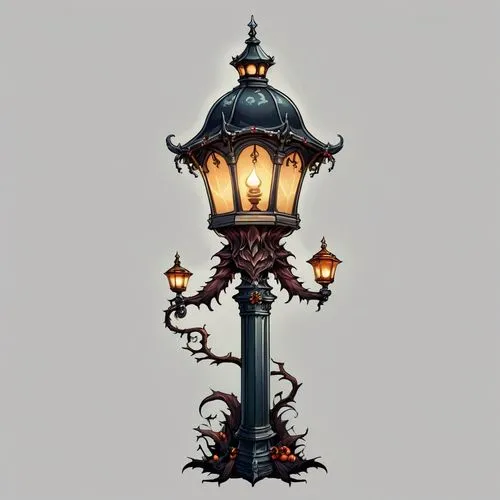 gas lamp,iron street lamp,historic street lighting,gaslamp,streetlamp,street lamps,Illustration,Abstract Fantasy,Abstract Fantasy 11