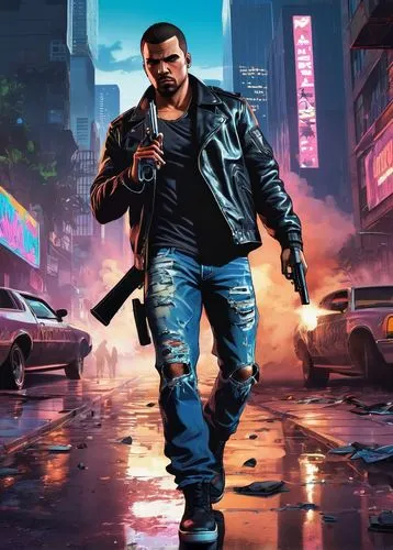 crackdown,nasir,gangstar,plissken,game illustration,gta,game art,man holding gun and light,shadowrun,drake,leon,barret,markus,punisher,tartakovsky,terminate,meek,khalil,dmc,narco,Conceptual Art,Graffiti Art,Graffiti Art 07