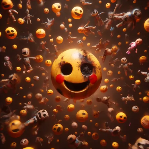 cinema 4d,smilies,emoji balloons,ball pit,gumball machine,emoji,dot,smileys,dot background,smiley emoji,smilie,thumbtacks,pac-man,bubble,3d render,bubbles,emojis,gingerbread boy,small bubbles,hallowee