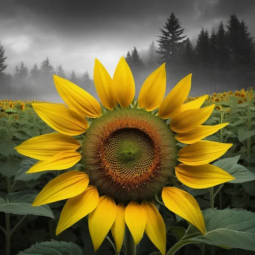 Write a heartwarming story about a small sunflower brightening up a lonely garden.,sunflower field,stored sunflower,woodland sunflower,sunflower,sunflowers,sunflower lace background,sunflowers and loc