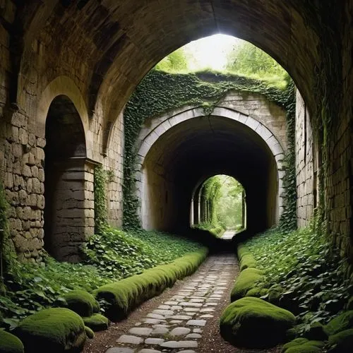 tunnel of plants,plant tunnel,wall tunnel,canal tunnel,longues-sur-mer battery,tunnel,hollow way,disused railway line,train tunnel,abandoned places,vaulted cellar,aaa,railway tunnel,passage,catacombs,the mystical path,wall,the ruins of the,abandoned place,patrol,Illustration,Abstract Fantasy,Abstract Fantasy 11