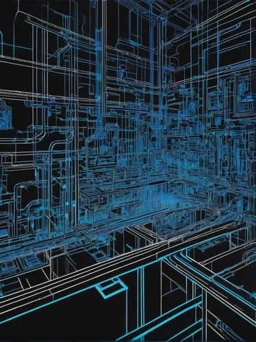 circuitry,wireframe graphics,wireframe,fractal environment,computer art,blueprints,circuit board,schematics,computer tomography,computer graphic,circuitously,cyberview,cyberspace,physx,computer graphics,autocad,microenvironment,modularity,blueprint,microsimulation,Illustration,Japanese style,Japanese Style 18