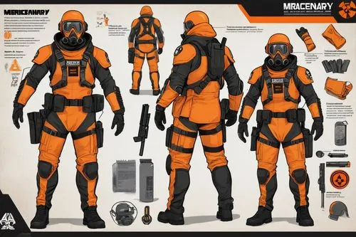 drysuit,aquanaut,mercenary,murcott orange,defence,bersuit,lifejackets,garrison,orange,astronaut suit,lifejacket,defend,spaceguard,cyberpatrol,mercenaria,snowsuit,spacesuit,protective suit,modulus,security concept,Unique,Design,Character Design