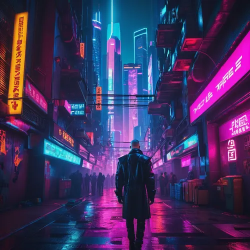 cyberpunk,hong kong,tokyo city,tokyo,shinjuku,colorful city,taipei,vapor,neon lights,shanghai,neon arrows,kowloon,neon,neon light,aesthetic,busan,hk,urban,futuristic,shibuya,Conceptual Art,Sci-Fi,Sci-Fi 26