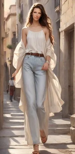 woman walking,qormi,tarxien,ahlam,mdina,girl in a historic way,naina,balzan,swieqi,sursock,anfisa,sfax,young model istanbul,athina,girl walking away,ashrafieh,spanish steps,souks,high waist jeans,mamilla,Digital Art,Classicism