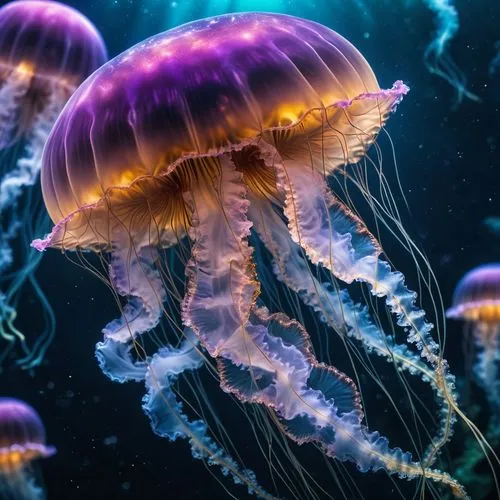 jellyfish,jellyfishes,jellies,sea jellies,lion's mane jellyfish,sea life underwater,Photography,General,Realistic