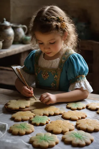 Write a magical poem about a batch of enchanted decorated cookies that come to life.,royal icing cookies,decorated cookies,gingerbread maker,cookie decorating,gingerbread buttons,shamrock cookies,roya