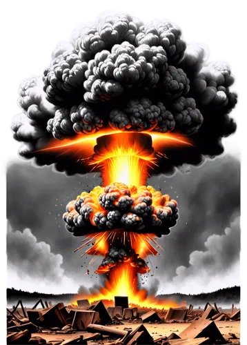 pyroclastic,mushroom cloud,chicxulub,doomsday,nuclearization,strombolian,meteorite impact,radionuclides,detonations,nucleaire,thermonuclear,peleliu,atomic age,detonation,nuclear war,tunguska,calbuco volcano,nuclearized,apocalypso,radionuclide,Illustration,Black and White,Black and White 30