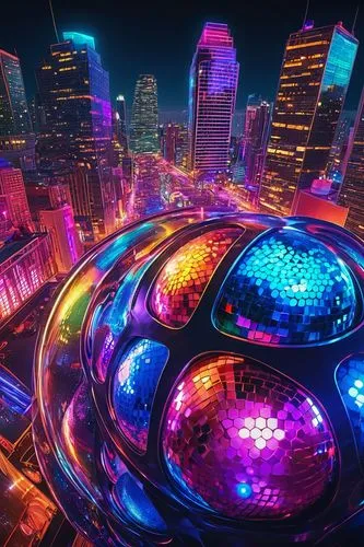 colored lights,colorful city,kaleidoscape,colorful light,disco,fantasy city,fractal lights,edm,bangkok,cybercity,colorful ring,kaleidoscope,lic,guangzhou,odomes,colorful spiral,prism ball,futuristic landscape,cityscape,dubai garden glow,Illustration,Realistic Fantasy,Realistic Fantasy 38