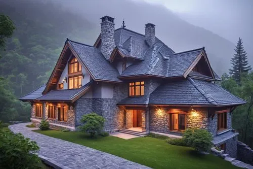 house in the mountains,house in mountains,house in the forest,beautiful home,the cabin in the mountains,dreamhouse,wooden house,fairytale castle,log home,forest house,fairy tale castle,chalet,summer cottage,witch's house,cottage,log cabin,luxury home,gothic style,snow house,traditional house,Illustration,Realistic Fantasy,Realistic Fantasy 26
