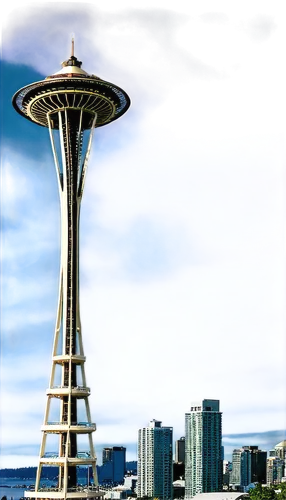 space needle,seattleite,seattlepolitics,seattle,the needle,artthielseattle,portlanders,seattleites,image editing,stratosphere,yesler,lauravecseyseattle,sealth,seatac,ranier,skycity,skycraper,sealaska,ppb,wsdot,Art,Artistic Painting,Artistic Painting 24