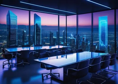 boardroom,board room,blur office background,conference room,meeting room,neon human resources,boardrooms,conference table,modern office,electroluminescent,megacorporation,sky space concept,blue hour,roundtable,offices,glass wall,blue room,cybercafes,abstract corporate,black table,Art,Classical Oil Painting,Classical Oil Painting 04