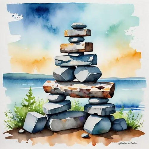 summer barbecue, victoria day, canada, inukshuk,stacked rocks,stacked stones,stack of stones,stacked rock,stacking stones,rock stacking,rock cairn,cairn,rock balancing,chalk stack,stone balancing,sea 