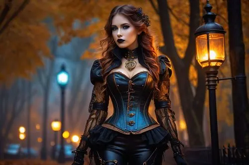 gothic woman,corsetry,gothic dress,gothic style,steampunk,corsets,corset,victorian lady,gothic,corseted,helsing,victoriana,sirenia,gothic portrait,bewitching,vampire woman,sorceress,victorian style,dhampir,dark gothic mood,Illustration,Retro,Retro 24