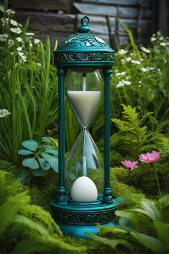 egg timer,vintage lantern,spring forward,medieval hourglass,sand timer,garden decor,quartz clock,four o'clock flower,clockmaker,clock,sand clock,garden decoration,hanging clock,spring equinox,time pointing,laurel clock vine,grandfather clock,clock face,pocket watch,street clock,Illustration,Realistic Fantasy,Realistic Fantasy 45