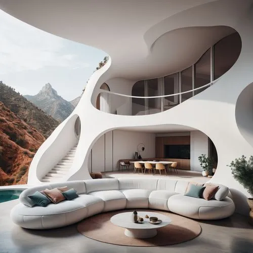 futuristic architecture,modern living room,futuristic landscape,dreamhouse,spaceship interior,beautiful home,Photography,Documentary Photography,Documentary Photography 08