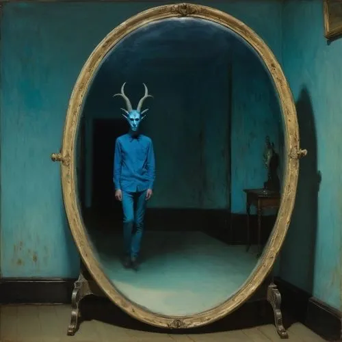 surrealism,hannibalsson,surrealist,surrealists,the mirror,blue room