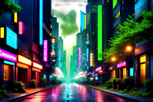 shinjuku,cybercity,alleyway,alley,tokyo city,colorful city,ikebukuro,sidestreet,akiba,meguro,akihabara,cybertown,sidestreets,alleyways,cloudstreet,susukino,cityscape,kamurocho,fantasy city,shimbashi,Conceptual Art,Sci-Fi,Sci-Fi 26