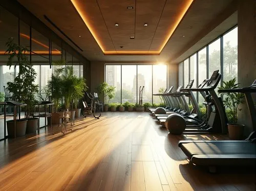 fitness room,fitness center,technogym,fitness facility,leisure facility,precor,wellness,ellipticals,hardwood floors,exercices,workout equipment,loft,gyms,sunroom,solarium,gymnase,elitist gym,elliptical,daylighting,treadmills,Photography,General,Realistic