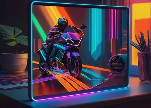 computer graphic,computer art,computer case,bike lamp,computer screen,cyberpunk,bike colors,vector graphic,tron,crt,computer graphics,deskjet,80's design,vector art,computer icon,bike pop art,frame illustration,alienware,wavevector,the computer screen,Unique,3D,Modern Sculpture