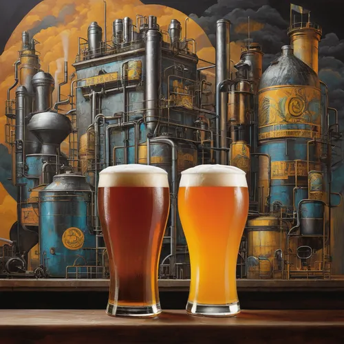 brewery,the production of the beer,beer sets,craft beer,brouwerij bosteels,oktoberfest background,two types of beer,taproom,draft beer,wheat beer,glasses of beer,beer glass,drink icons,beer tap,boilermaker,brewed,glassware,pint glass,kegs,paulaner hefeweizen,Illustration,Realistic Fantasy,Realistic Fantasy 29