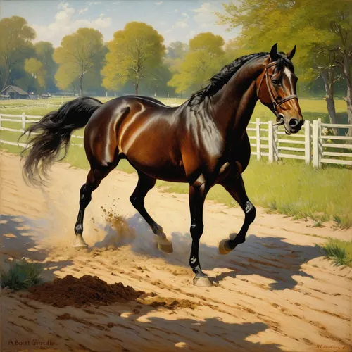 horse running,arabian horse,brown horse,equine,standardbred,racehorse,painted horse,galloping,black horse,quarterhorse,thoroughbred arabian,horse,equestrian,gallop,horse breeding,draft horse,a horse,horseman,man and horses,oil painting,Art,Classical Oil Painting,Classical Oil Painting 15