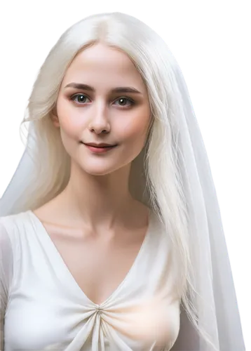 Transparent ghost, floating in air, eerie glow, white translucent body, flowing white hair, pale face, black eyes, gentle smile, misty aura, soft focus, shallow depth of field, cinematic lighting, clo