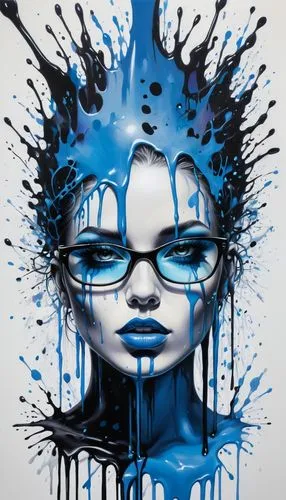 blue painting,rone,rankin,bluebottle,grafite,graffiti art,Conceptual Art,Graffiti Art,Graffiti Art 08