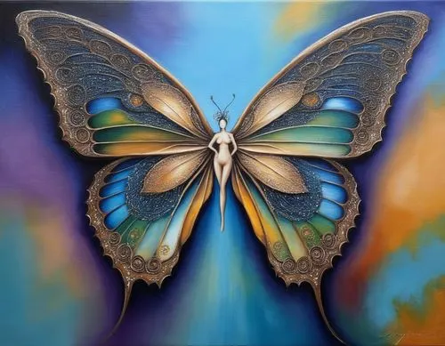 Painting Abstract nude Body Art Oil Painting,ulysses butterfly,morphos,morpho,morpho butterfly,blue morpho butterfly,butterfly effect,blue morpho,flutter,isolated butterfly,passion butterfly,butterfly