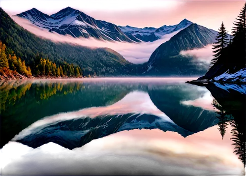 tongass,mountainlake,mountain lake,alpine lake,glacial lake,high mountain lake,lake louise,forest lake,cascade mountains,dove lake,water reflection,lake moraine,reflections in water,beautiful lake,heaven lake,morskie oko,landscape background,reflection in water,virtual landscape,cheakamus,Illustration,Black and White,Black and White 16