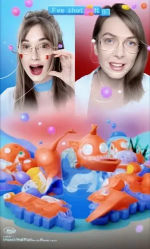 a very cute cartoon girl talking to another girl,aquaculturists,seafirst,semiaquatic,slimes,seaquarium,aquabounty,fishes,snorkels,youtube background,soapsuds,lifeboats,aquatic,detergent,digiart,oceano