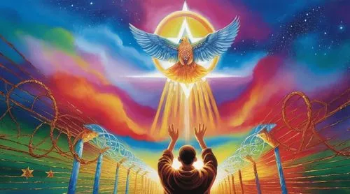 eckankar,archangels,divine healing energy,transactivation,nakshatras,ashtar,auric,thoth,elohim,raelians,mediumship,samuil,the pillar of light,neopagan,zadkiel,qabalah,transfiguration,merkabah,spiritism,light bearer,Illustration,Paper based,Paper Based 09