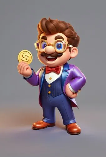 paisano,wario,marios,grossberg,mario,ruyigi,3d render,bohlander,smo,soffiantini,3d model,poykio,ernesto,petito,copperman,rongjuan,mayor,luan,octavio,peppino,Unique,3D,3D Character