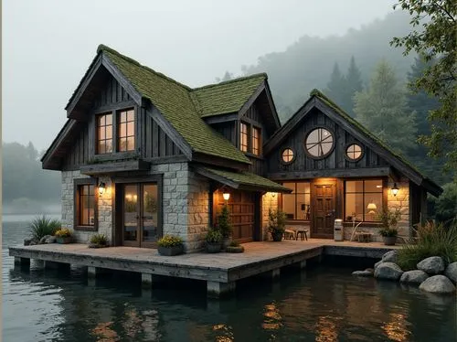 house with lake,house by the water,summer cottage,boathouse,cottage,boat house,wooden house,log home,floating huts,the cabin in the mountains,houseboat,fisherman's house,small cabin,beautiful home,inverted cottage,log cabin,boathouses,dreamhouse,house in mountains,house in the mountains