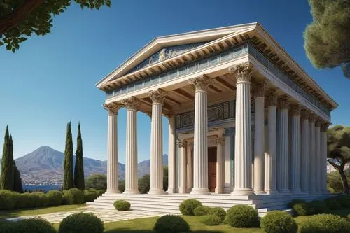 greek temple,zappeion,house with caryatids,palladian,temple of diana,roman temple,doric columns,palladio,caesonia,neoclassical,neoclassicist,panagora,neoclassicism,temple of hercules,gennadius,peristyle,neoclassic,palladianism,marble palace,panathenaic,Photography,Documentary Photography,Documentary Photography 24