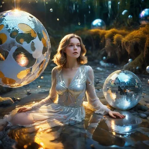 waterglobe,fairy world,crystal ball-photography,galadriel,ozma,fantasy world,Illustration,Realistic Fantasy,Realistic Fantasy 38