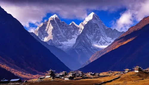 everest region,tibet,nepal,himalaya,himalayan,himalayas,mountain village,mountainous landscape,bhutan,ama dablam,ladakh,gokyo ri,annapurna,tibetan,mountain huts,mountain landscape,landscape mountains alps,mountain scene,karakoram,mount everest,Art,Classical Oil Painting,Classical Oil Painting 32