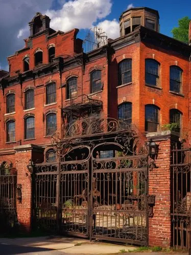 brownstones,brownstone,ravenswood,rowhouse,tenements,rectories,sanitorium,red brick,old brick building,abandoned building,italianate,dereliction,luxury decay,tenement,landmarked,rowhouses,victoriana,sanitarium,reformatories,dilapidated building,Art,Classical Oil Painting,Classical Oil Painting 15